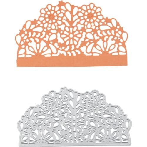 Hemere Lace Hollow Flower Frame Cutting Dies Metal Stencils For DIY Scrapbooking Decorative Craft Photo Album Embossing Die