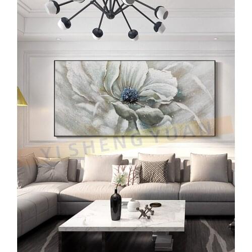 Flower Oil Painting on Canvas Handmade Living Room Home Decor Wall Art Paintings Luxury salon Pictures Modern Hand Painted