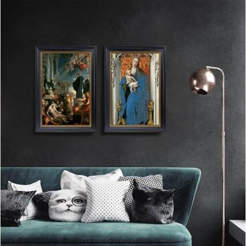 Cuadros Vintage Classical Style Canvas Print Painting Poster Art Wall Pictures for Living Room Retro Character Body Home Decor-9