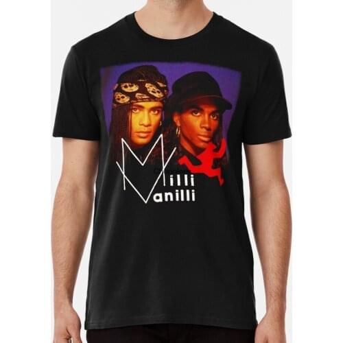 Men Shirt milli vanilli duo band eurodance 90s retro Women tshirt
