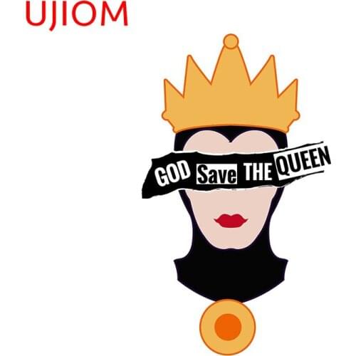 UJIOM God Save the Evil Queen Sticker Wallpaper Cartoon Animal Wallsticker House Decor Removable Decals Japanese Art Decoration