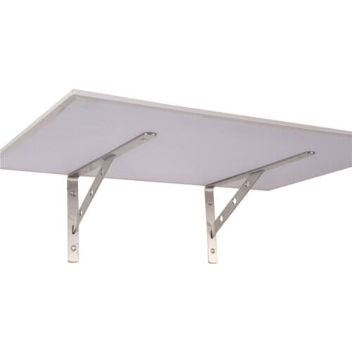 New !!!4packs Stainless Steel Shelf for Holder Bracket, Triangular Commodity Shelf, Wall Shelf, Shelf Supporting Frame