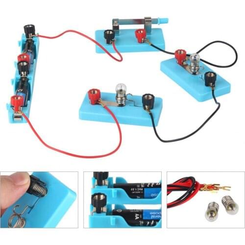 Educational Circuit Toy Creative Electrical Physics Science DIY Lab Learning Circuits Kit Hands-on Ability Improvement Supplies