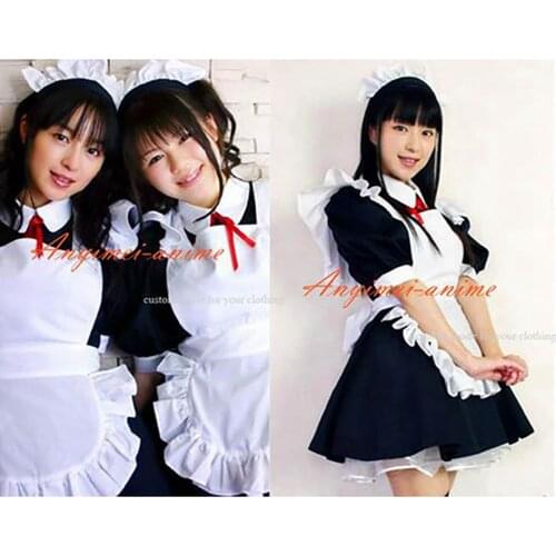 Sexy Sissy Maid Dress Cotton Lockable Dress Maid Uniform Cosplay Costume Tailor-made[CK1218]