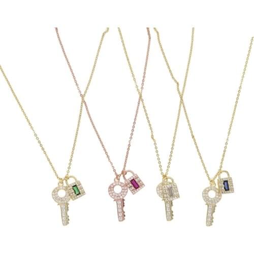 Single baguette Colorful Birthstone red green blue white stone charm Fashion trendy Women earring ring necklace jewelry set