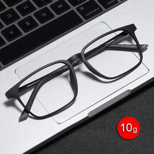 2021 Pure Titanium Eyeglasses Frame Men Flexible TR Business Myopia Glasses Male Retro Square Frame Optical Prescription Eyewear