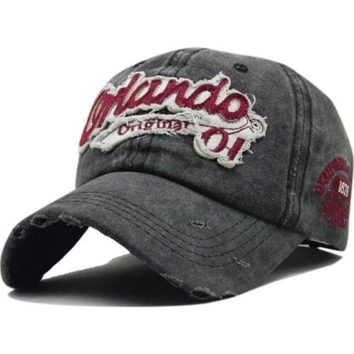 Hot Retro Baseball Cap Washed Cotton Letter Hats For Men Casual Casquette Women Snapback Caps Fitted Hat Bone gorra hombre