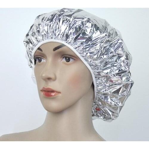 Aluminum Foil Waterproof Hat Spa Hair Salon Shower Cap Baking Oil Styling Tools Applicable to Womens Makeup and Removal