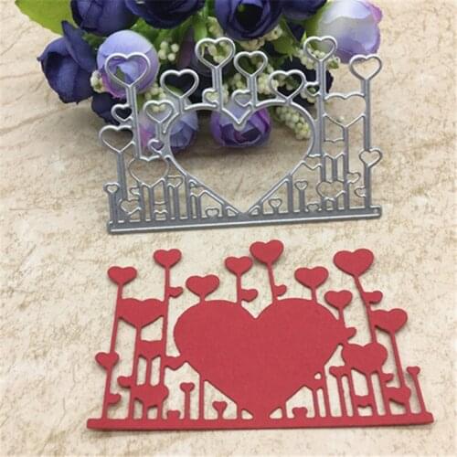 Heart Metal Cutting Dies Stencils Scrapbooking Decorative Embossing Folder Carbon Steel Paper Card DIY Die Cuts