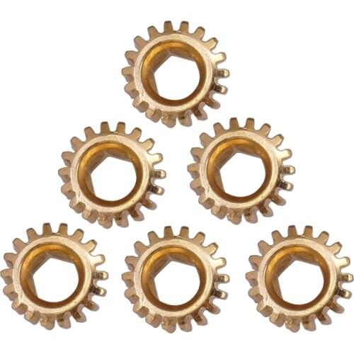 Tooyful 6Pcs Ratio 1:14 or 1:18 Guitar Parts Replacement Tuners Tuning Pegs Key Machine Heads Mount Hex Hole Gear