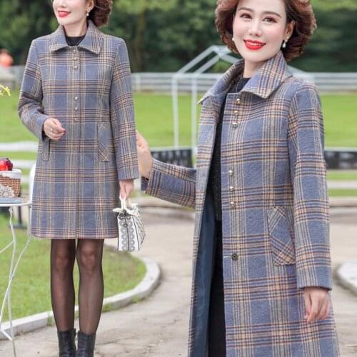 Tracyen Women's Plaid Coats