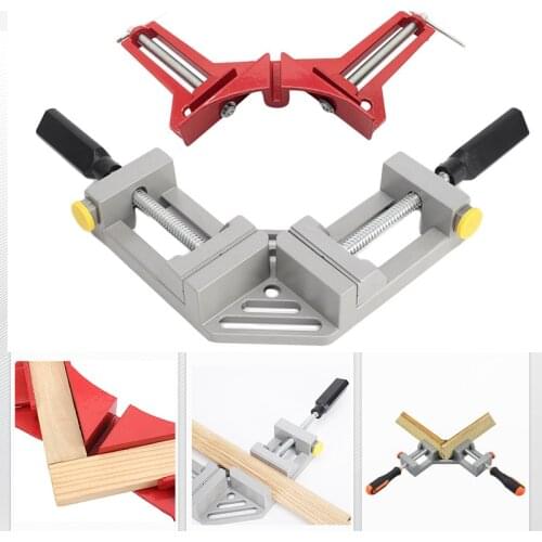 4pcs New 90 degree Double Handle Right Angle Clip Picture Frame Corner Clamp Woodworking Tools For Wood Tools Joinery Clamp