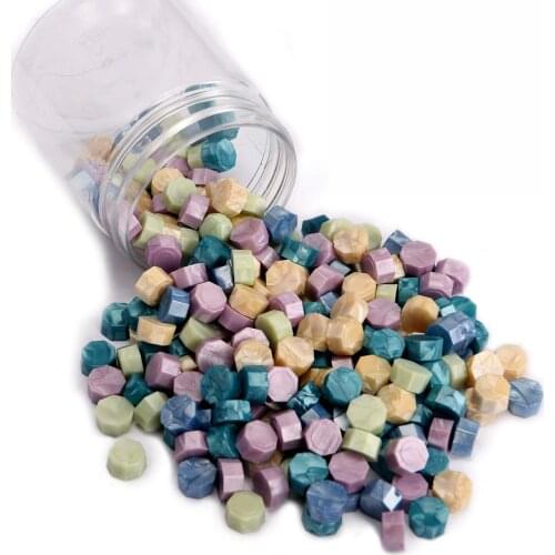 Sealing Wax Beads,Octagon Sealing Wax Beads for Wax Seal Stamp for Wedding Cards Envelopes Invitations Sealing