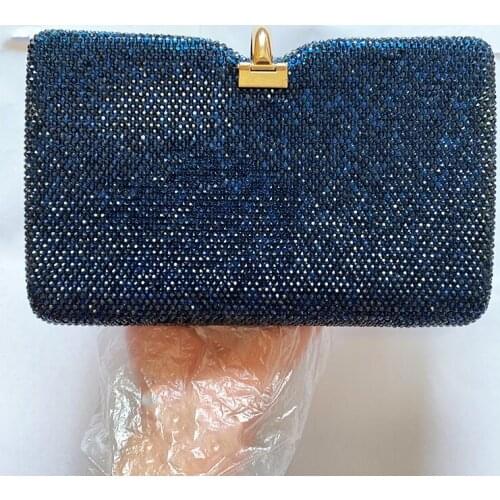 Designer Diamond Evening Bags Clutches Wedding Red/Silver/Gold/Blue 11 Colors Women’s Crystal Phone Clutch Female Party Purses