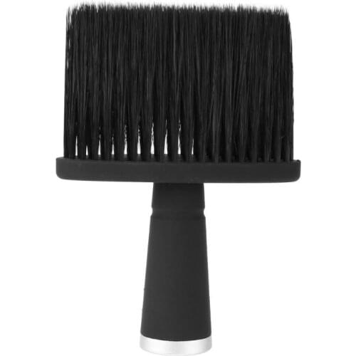 1pc Pro Silicone Handle Cleaning Brush Man-made Fibre Hair Neck Face Wash Brush For Salon Tools