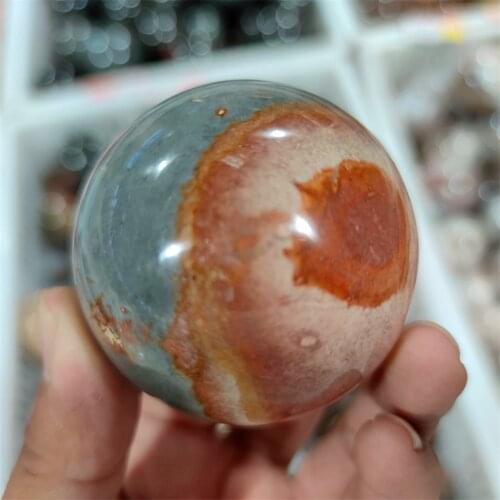 1PCS Gorgeous Natural Ocean Jasper Crystal Sphere Ball