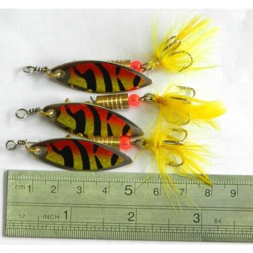 10pcs/lot SP030 Lures and Lures sub bionic Bait glitter sequins feather Lures and 6 grams of Fishing fishing bait