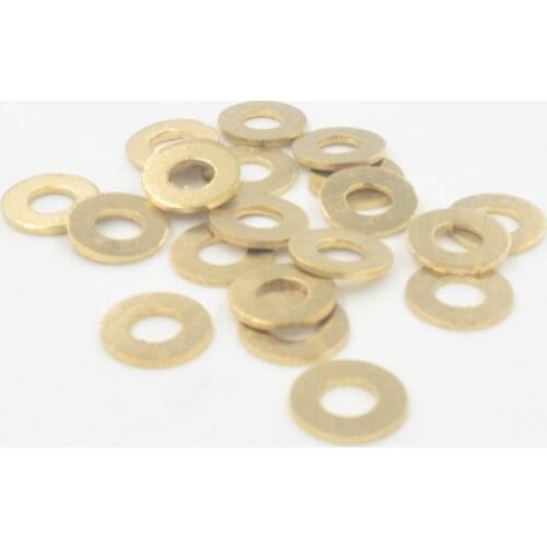 100Pcs M3 M4 M5 M6 Meson Pad Copper Sheet Metal Collar Brass Flat Washer