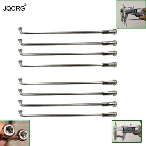 15 Pieces A Lot Material 304 Stainless Steel Diameter 4.5 mm J-bend Round Body Equal Diameter Sliver Race Motorcycle Spokes