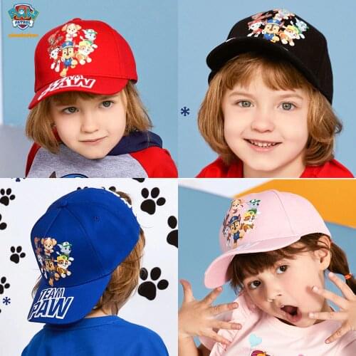 2019 Genuine PAW Patrol Childrens summer caps Cotton Cute Chase Skye Marshall Chapeau Puppy Print baseball hat