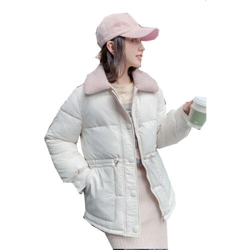 2020 Autumn Winter Fashion Women Thickened Cotton Coats Female Jacket Parkas Lady Short Cotton-padded Coat Outwear Harajuku W946