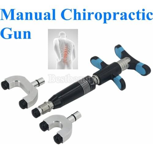 2021 New Chiropractic Adjustable Spine 6 Levels 3 Heads Therapy Gun Chiropractic Adjusting Tool Home Use Quality Assurance