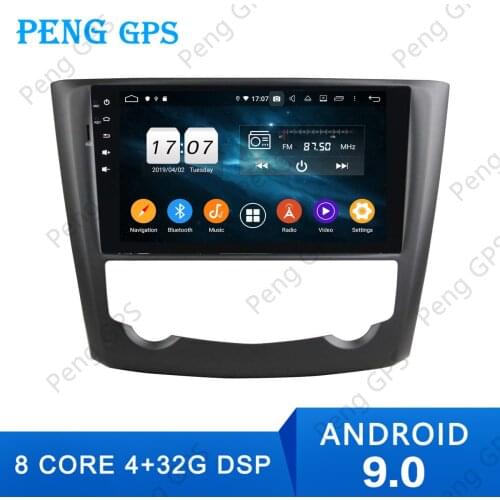 DSP 4+64g Android 9.0 9" 2Din Car Radio For Renault Kadjar 2016 2017 GPS Wifi Multimedia Player HD Touchscreen Head Unit Stereo