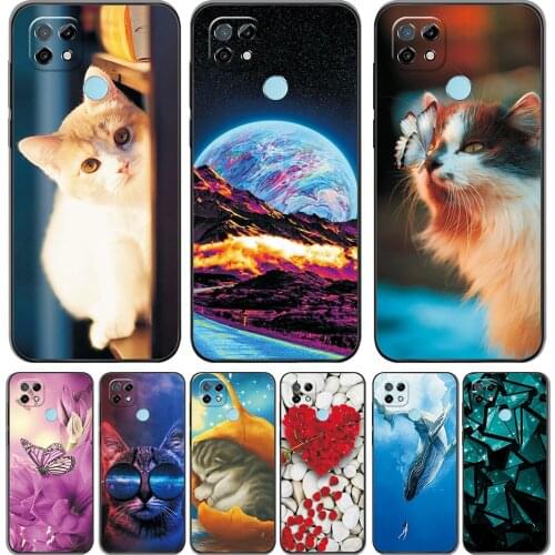 For OPPO Realme C21 Case Phone Shell on Realme C21 New Fashion Fundas RMX3201 Silicone Soft TPU Case For Realme C21 Back Cover