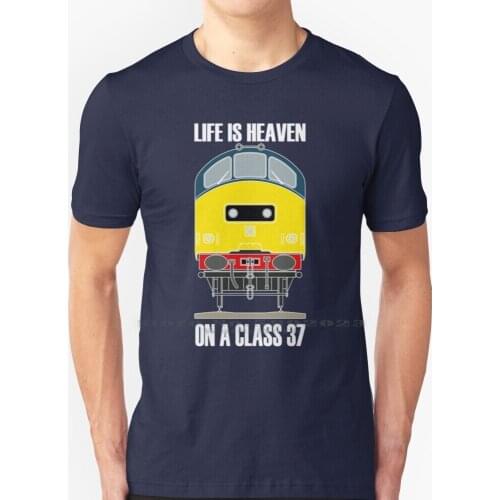 Class 37 T Shirt 100% Pure Cotton Big Size Train Trains Rail Railway Class 37
