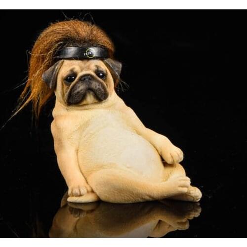 JXK 1/6th Scale Decadent Pug Dog with Sofa Model Toy animal model for car decoration soldier action figure toy accessories