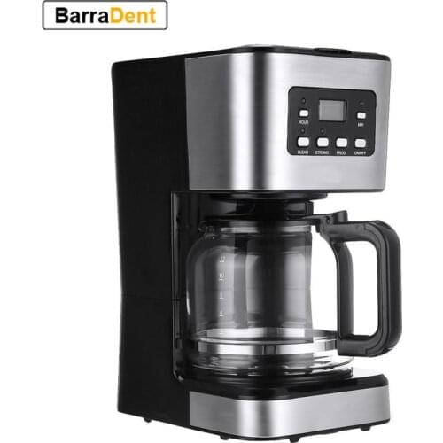 12 Cups Espresso Coffee Maker Drip Semi-automatic Machine Filter Cappuccino Pot Can Make Cappuccino Latte Black Steam Coffee