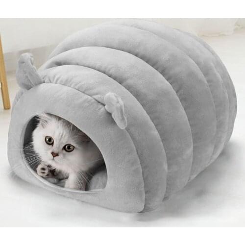 Washable With Inner Cushion Pet Small Dog Mat Basket Winter Warm Sleeping Bag Puppy Dog House Cat Cave Sleeping Bed