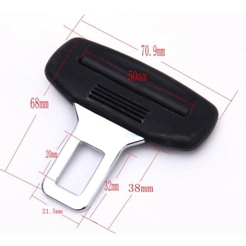 Fashion Auto Car Seat Safety Belt Buckle Silencer Metal Tongue Easy to Use