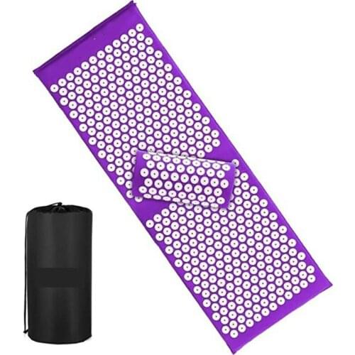 120x40cm/65x40cm Massage Cushion Yoga Acupressure Mat and Pillow Set Neck Back Foot Massager Pain Stress Relief Acupuncture Pad