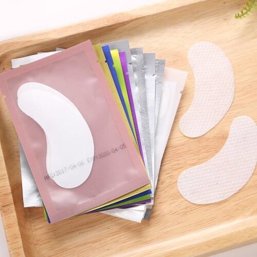 100 pairs Thin Patches Lint Free Under Gel Eye Pads Eyelashes For Eyelash Extension Eye Tips Sticker Wraps Make Up Tools