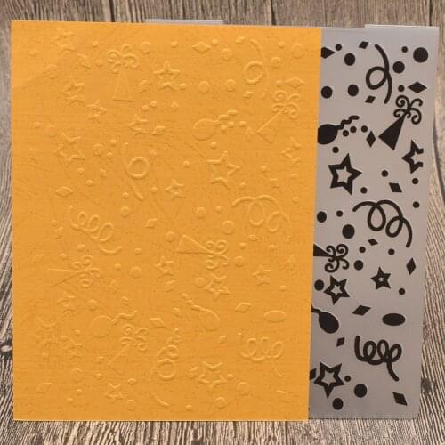 Fireworks Plastic Embossing Folders for Card Making DIY Scrapbooking Paper Embossing Craft Template