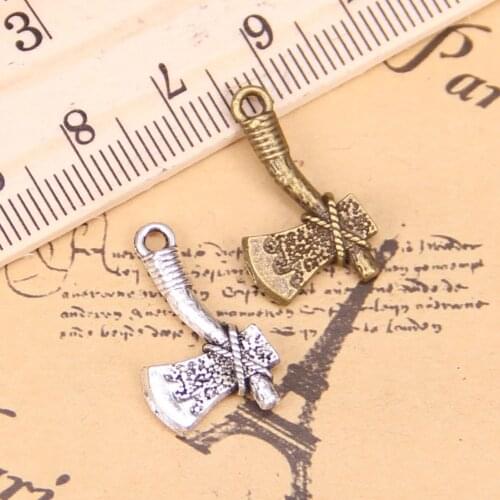 18pcs Charms ax tomahawk 22x14mm Antique Pendants,Vintage Tibetan Silver Jewelry,DIY for bracelet necklace