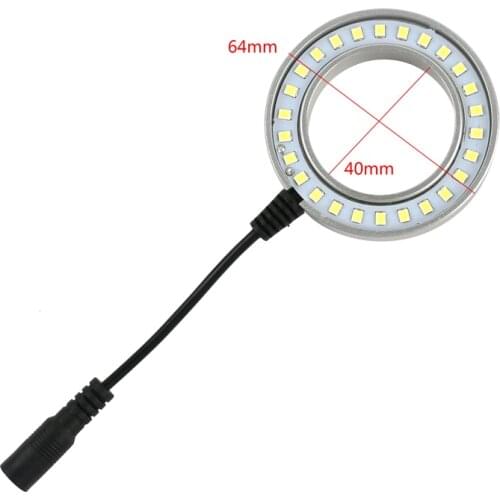 Adjustable SMD 26 Pcs LED Ring Light Illuminator Lamp 5V USB Mounting Thread 48mm For Stereo Trinocular Binocular Microscope