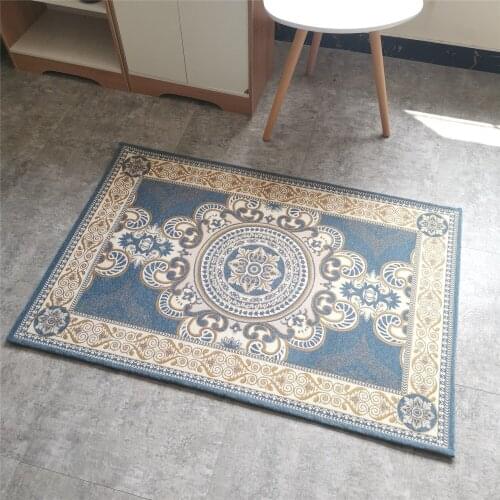 European Luxury Jacquard Carpet Rugs Living Room Bedroom Bedside Large Carpets Sofa Floor Mats Doormat Absorbent Soft Area Rug