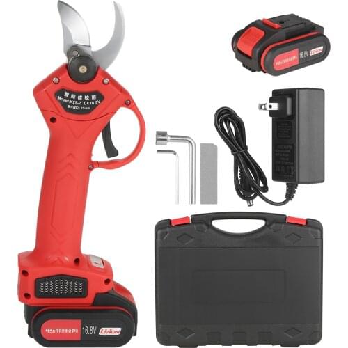 16.8V Cordless 25mm Electric Pruning Shears Pruner Garden Branch Trimming Pruning Cutters garden pruner with 2000mAh Battery