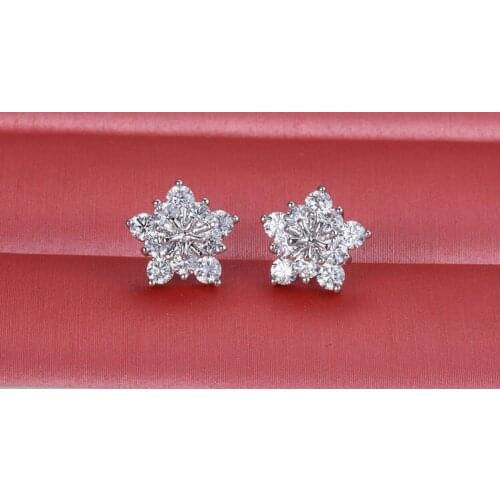 New Hot Fashion Cubic Zirconia Stud Earrings for Women/Girls/lovers Wedding Christmas stud earing trendy gift zirconia earrings