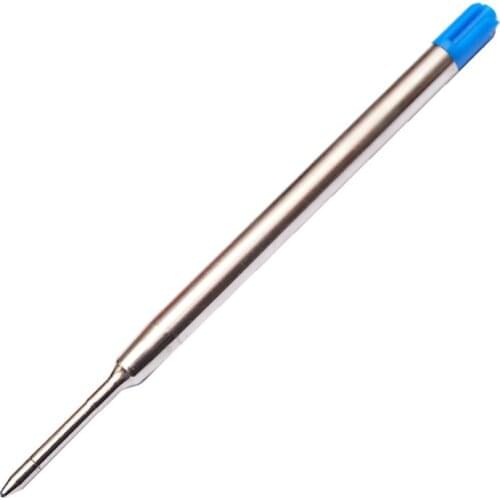 10pcs Universal Standard Style Blue Ink 0.7 MM Medium Nib Ball Point Pen Refills