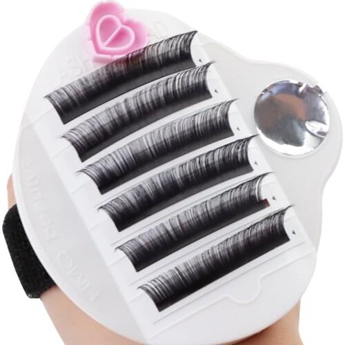 TDANCE Lash and Glue Grafting Holder Hand Held Plastic Material Professional Grafting Supplies Card for Eyelash Extension