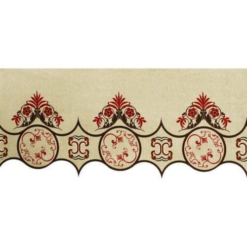 Europe 40cm Wide Chenille Embroidery Curtain Fabrics DIY Valance Stage Bedroom Living Room Sofa Window Decor Curtain Accessories