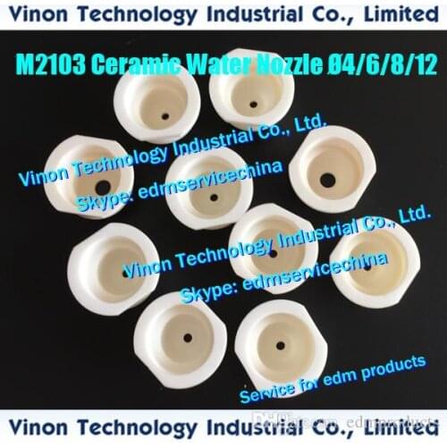 X054D881H05 Ø12mm Lower Water Nozzle Ceramic M2103 (Both Side Cut) for Mitsubishi CX.FX.SX.FA.QA.MV X054-D881-H05 Lower flush