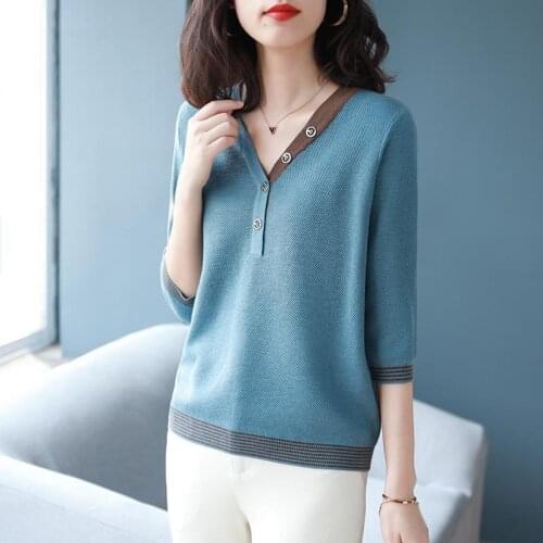 Women Cardigan Knit Sweater Vintage Stylish Patchwork Slim Crop Top Fashion V-Neck Long Sleeve Outerwear ZZ0851