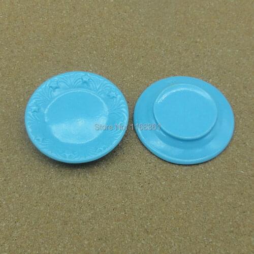 1pcs/lot Resin hot sell lovely blue plate with star 41mm kawaii cabochons DIY christmas decorations A009-2
