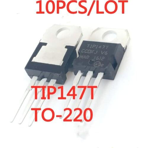 10PCS/LOT NEW TIP147T TIP147 TO-220 Triode Transistor PNP Darlington In Stock