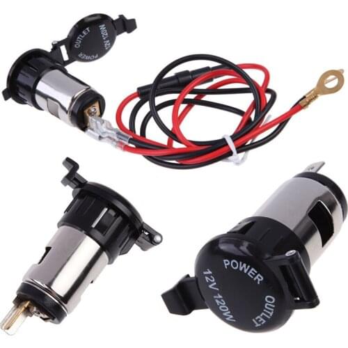 12V 120W Waterproof Car Auto Motorcycle Cigarette Lighter Power Plug Socket For Motorcycles Boats Tractors Car Interior Parts