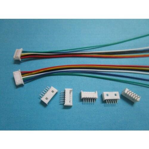 1200 pcs 1.25mm 6 Pin Female Polarized Connector with 28AWG 5.9inch 150mm Leads